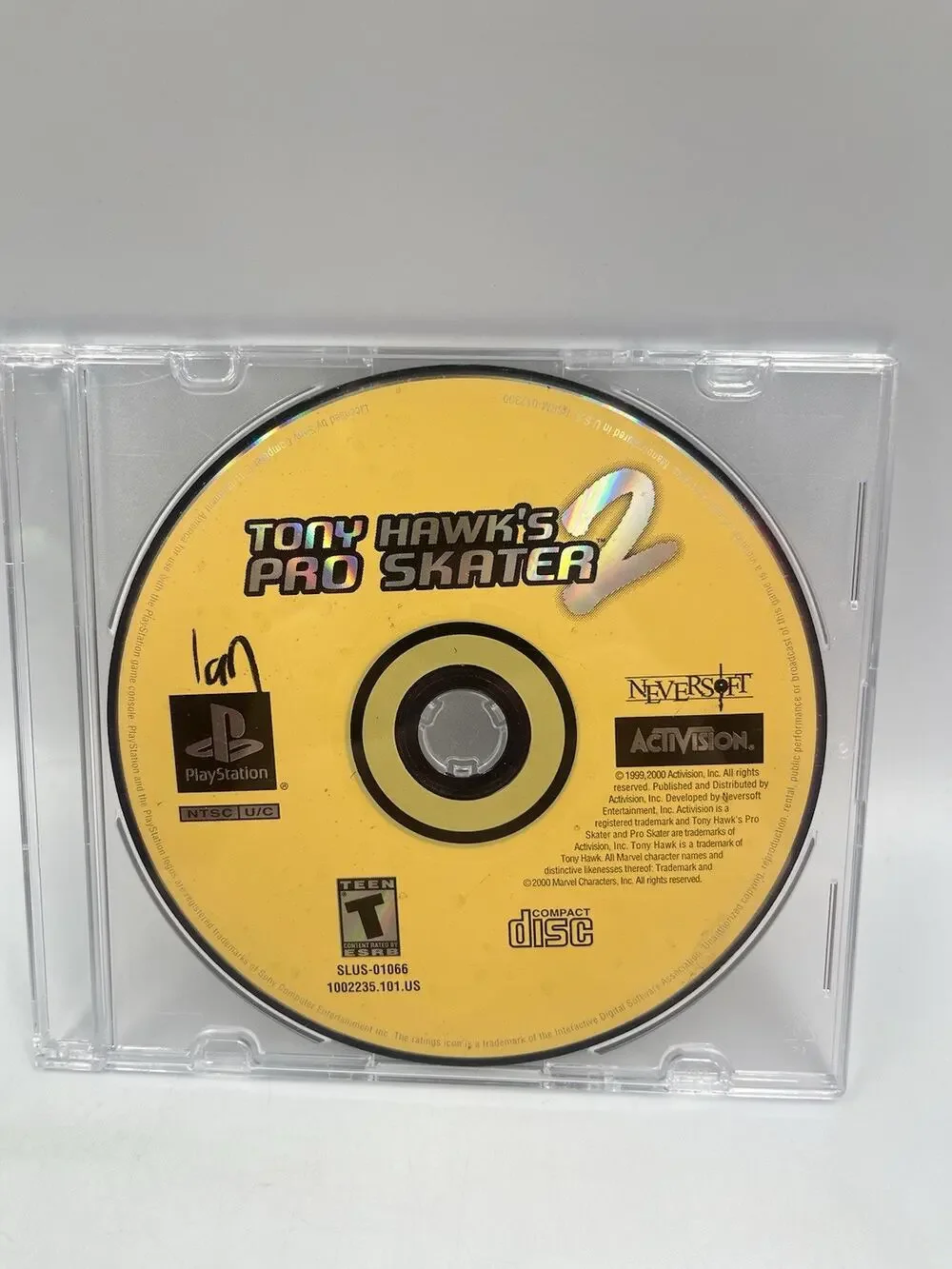 Tony Hawk's Pro Skater 2 (Sony PlayStation 1, 2000) PS1 PSOne PSX PS2 Skating